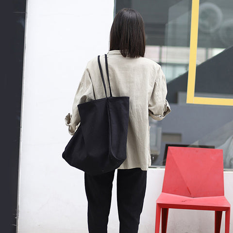 Women Handbags High Capacity Shoulder Bags For Shopping Canvas Totes - Fashionner