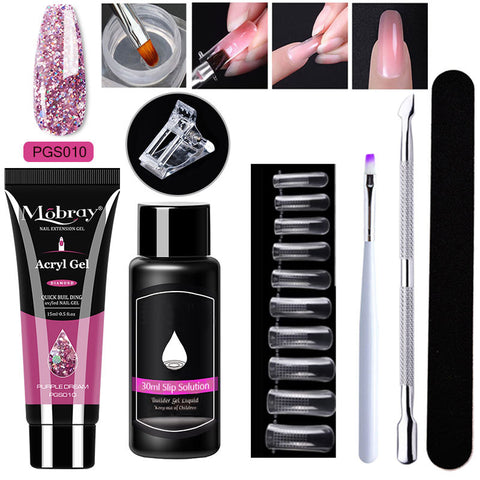 7-Piece Nail Art Crystal Extender Set - Fashionner