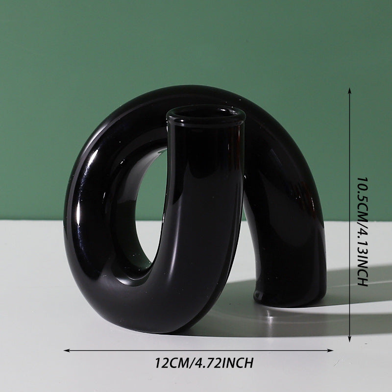 Creative Heterosexual Glass Flower Arrangement Hydroponic Bottle Furniture Model Room