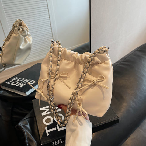 Sac à bandoulière plissé chic