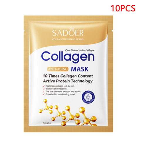 Masque Visage Anti-rides Hydratant Éclaircissant au Collagène