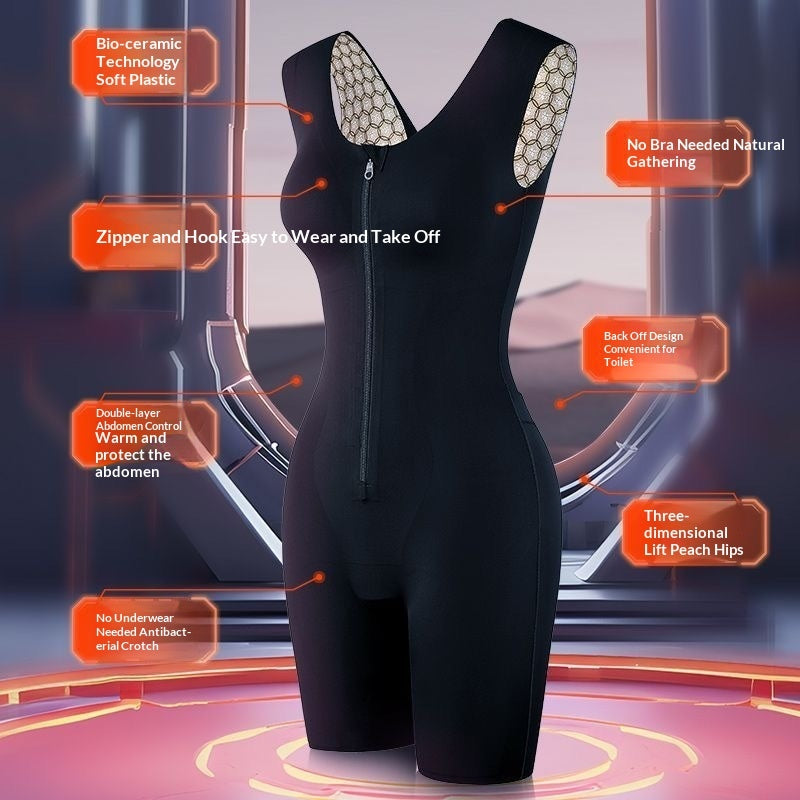 Buy Mermaid Zipper Panel Tummy-control & Buttock-lifting Shapewear Pants online at Fashionner.