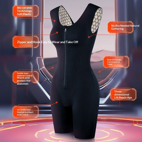 Buy Mermaid Zipper Panel Tummy-control & Buttock-lifting Shapewear Pants online at Fashionner.