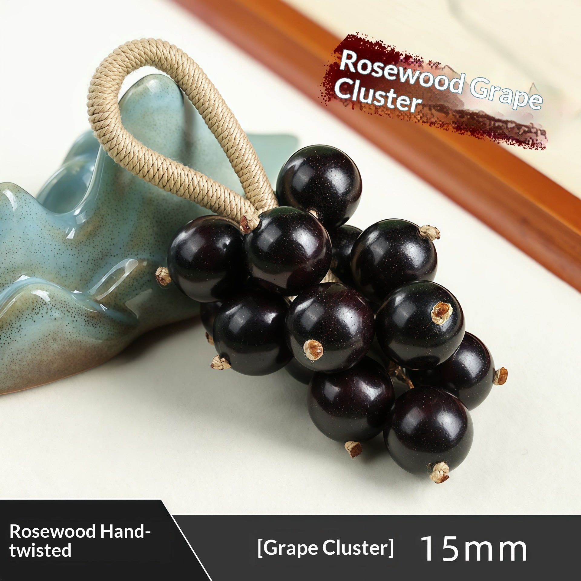Buy Keychain Purple Bodhi Grape-Cluster Hand Twist online at Fashionner.