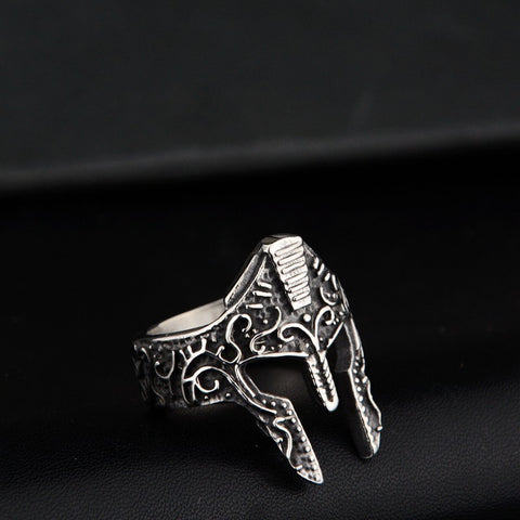 Nouvelle bague masque guerrier mode personnalité