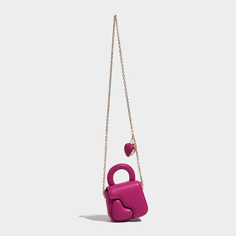Sac bandoulière croisé pour femme Chain Love à texture avancée