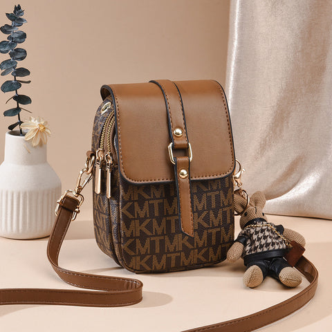 Women's Retro Multi-layer Messenger Mobile Phone Bag - Fashionner
