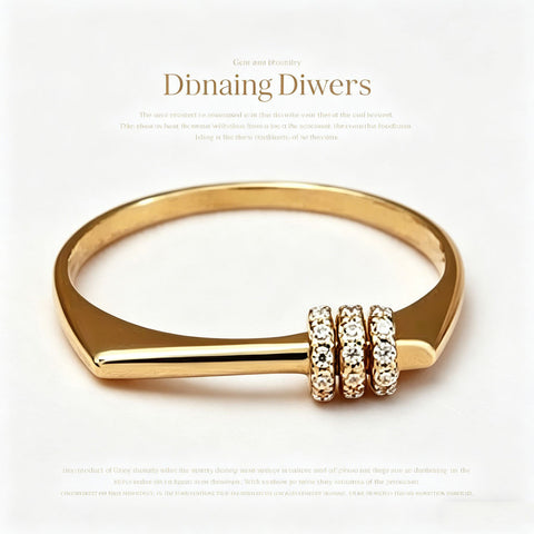 Buy Micro-Inlaid Light-Luxury Minimalist Ring For Women online at Fashionner.