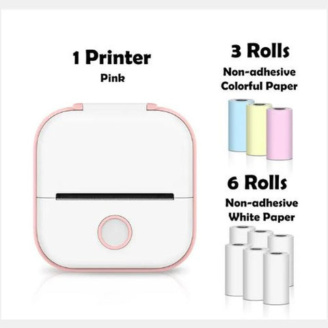 Mini Imprimante Thermique Portable Imprimante Photo Maison Imprimante de Mauvaises Questions pour Étudiant Imprimante d'Étiquettes Mini Bluetooth Étiquette de Prix