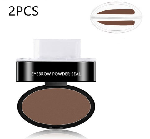 Kit Pochoir à Sourcils en Poudre Teinte Maquillage Professionnel Cosmétiques Imperméable Pochoir Rehausseur de Sourcils