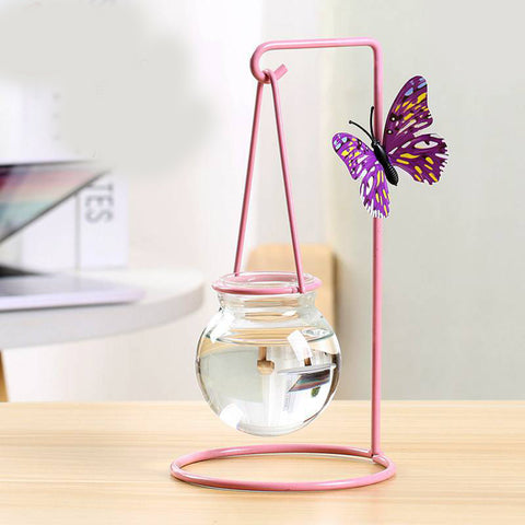 Décoration de Table Créative en Fer Forgé Vase Hydroponique