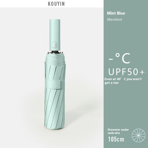 Full-automatic Folding Umbrella Rain And Rain Dual-purpose Sunshade