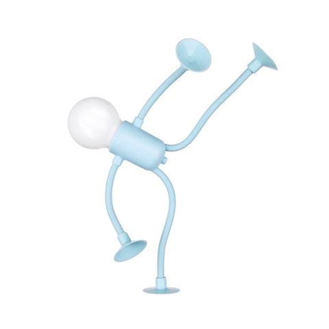 Veilleuse Sportif Rigolo Forme Modifiable Lampe Polyvalente Créative Originale Ornement Lampe de Bureau à Piles Bouton Ventouse