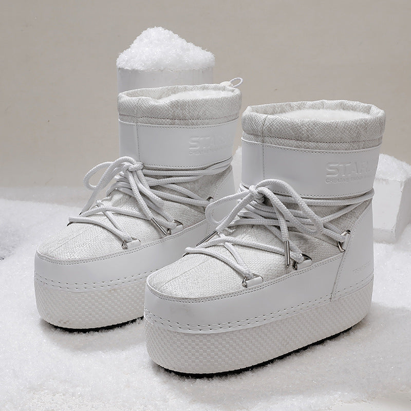 Parent-child Platform Space Boots Moon Boots Sleeve - Fashionner