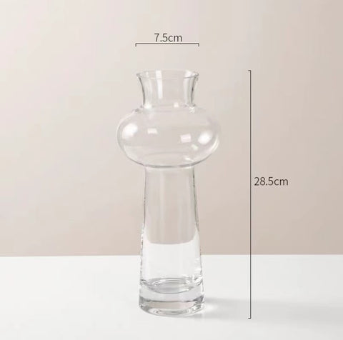 Vase en verre hydroponique élégant et romantique pour la maison