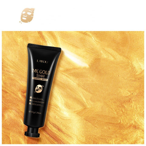Masque Hydratant Détachable à la Bave d'Escargot et aux Feuilles d'Or