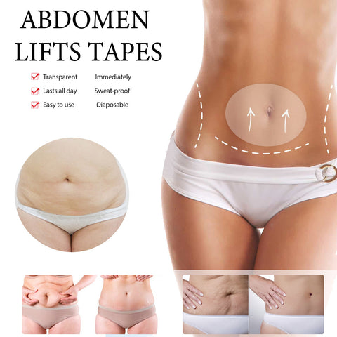 Eelhoe Bandes tenseurs pour l'abdomen, coussinet anti-rides pour le ventre, soin de la peau facile à utiliser
