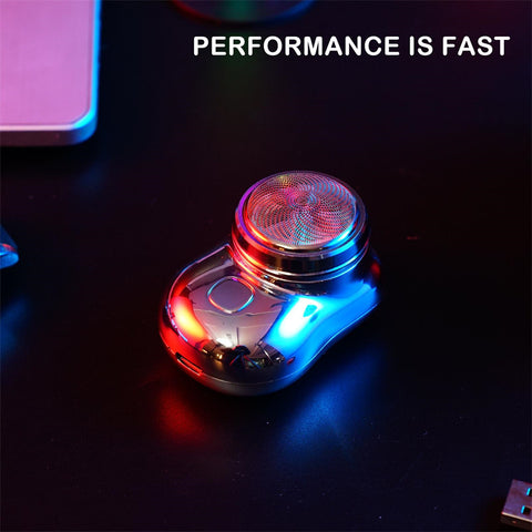 Mini rasoirs électriques portables sans fil pour le visage, rechargeables par USB, rasoir électrique humide et sec indolore, petite machine à raser pour hommes