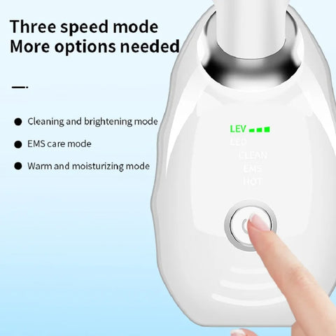Appareil de Beauté Cou et Visage - Thérapie Photonique LED Colorée, Raffermit la Peau, Réduit le Double Menton, Anti-Rides, Masseur Liftant