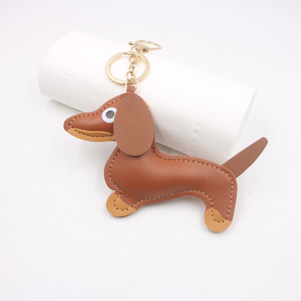 Fashion Car Key Chain Sausage Dog Pendant