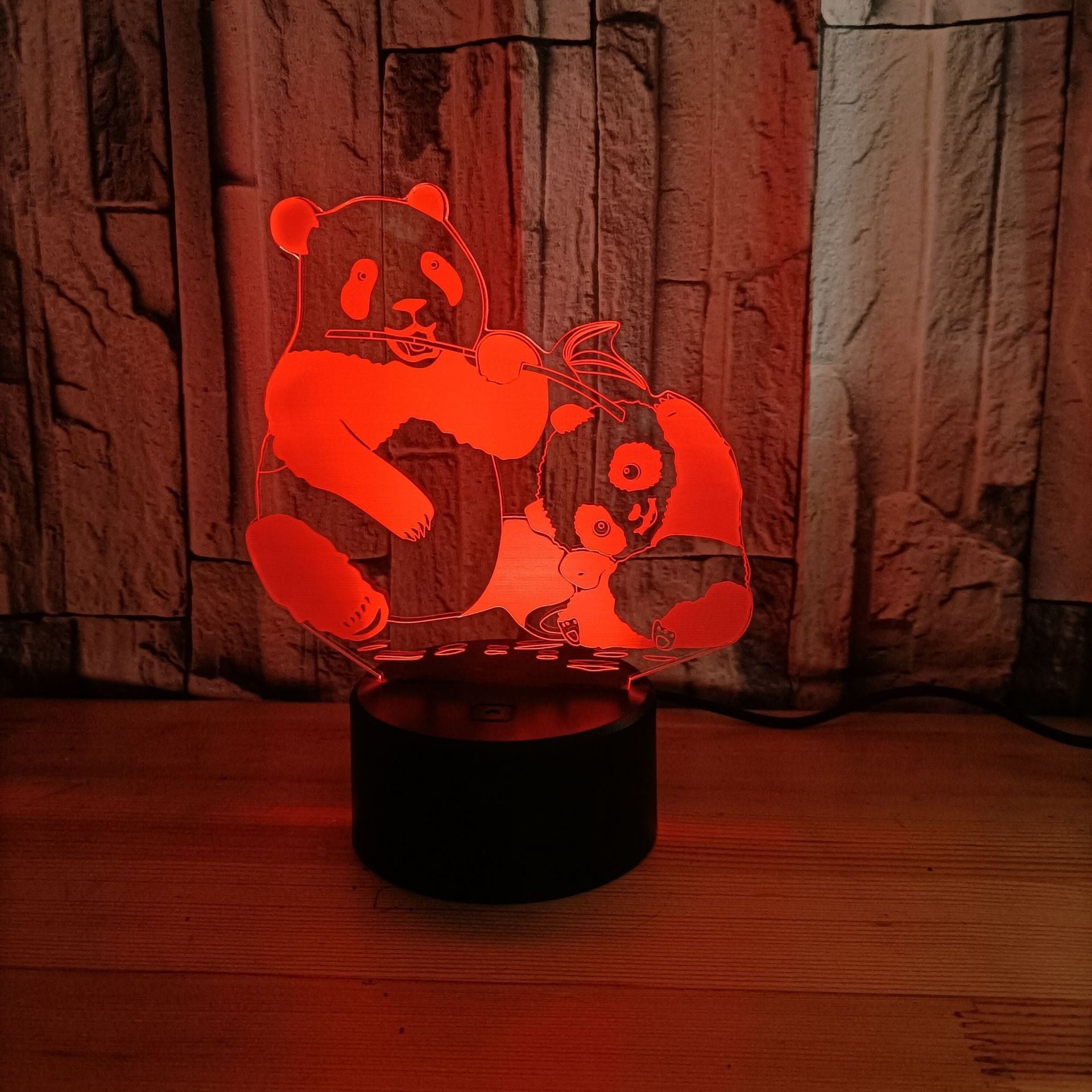 3D Small Night Lamp Panda Atmosphere Creative Touch