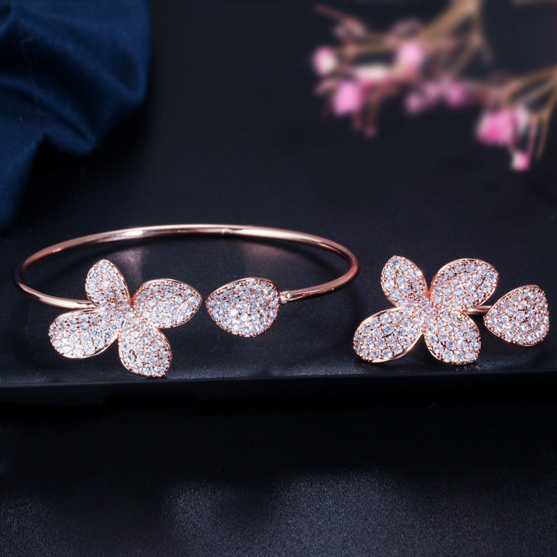 Buy Creative Adjustable Two-Piece Bracelet And Ring online at Fashionner.
