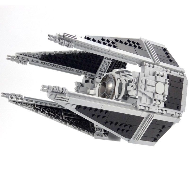 Titanium Fighter Double Ion Engine Fighter Building Blocks Toy