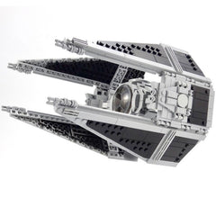 Titanium Fighter Double Ion Engine Fighter Building Blocks Toy