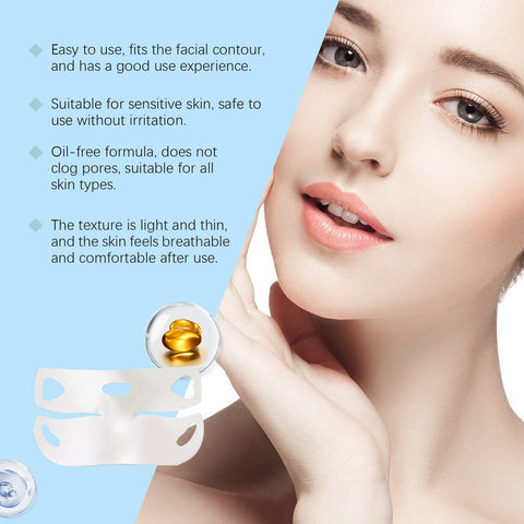 Masque liftant type V au collagène nourrissant pour la peau