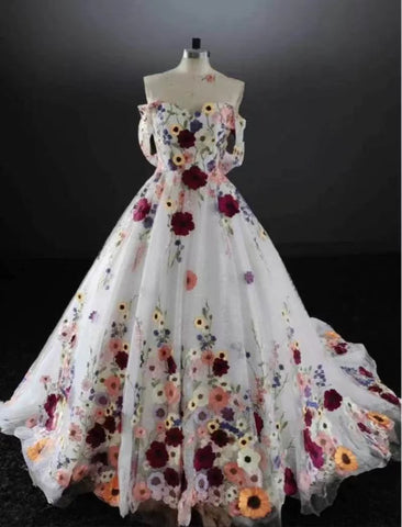 Fleurs Exquises Bienvenue Banquet de Robes en Laine