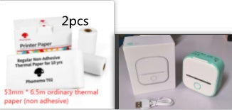 Mini Imprimante Thermique Portable Imprimante Photo Maison Imprimante de Mauvaises Questions pour Étudiant Imprimante d'Étiquettes Mini Bluetooth Étiquette de Prix