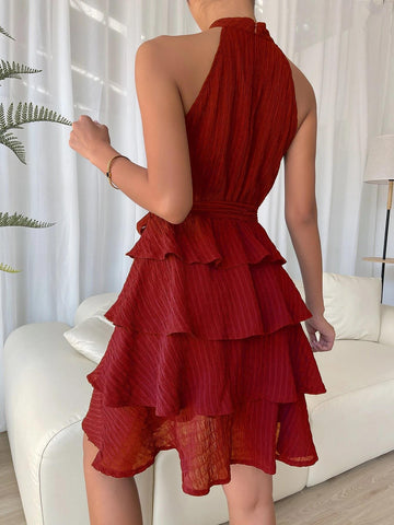 Robes Dos Nu Femme Robe Sans Manches à Volants