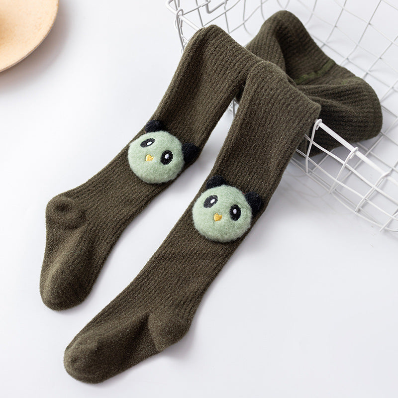 Infant Bottoming Combed Cotton Panda Children Pantyhose - Fashionner