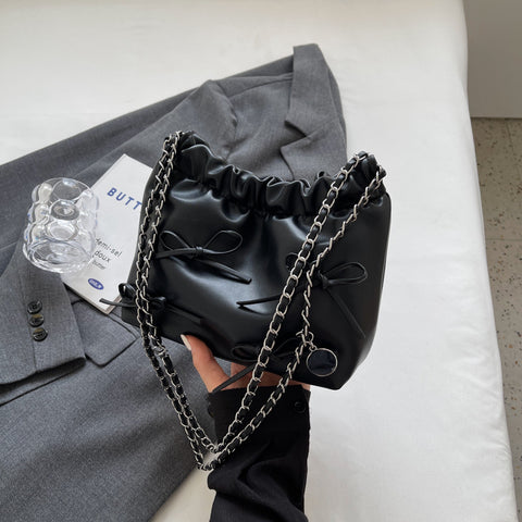 Sac à bandoulière plissé chic