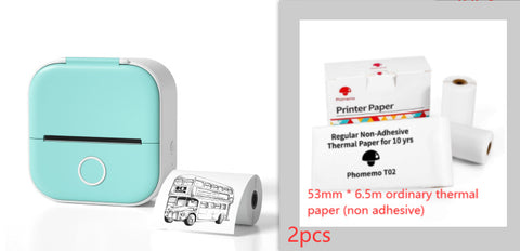 Mini Imprimante Thermique Portable Imprimante Photo Maison Imprimante de Mauvaises Questions pour Étudiant Imprimante d'Étiquettes Mini Bluetooth Étiquette de Prix