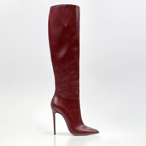 Pointed Toe Stiletto Heel High Leg Boot Foreign Trade Women's Boots - Fashionner