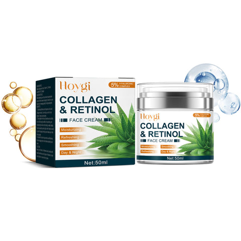 Crème hydratante visage au collagène et au rétinol