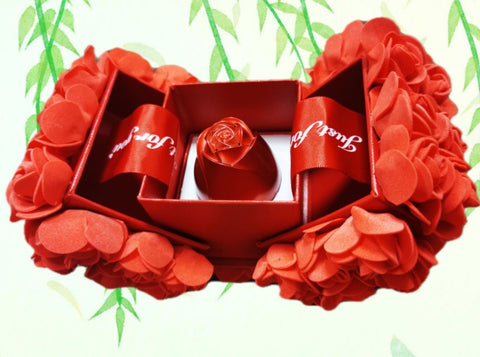 Hot Valentine's Day Gifts Metal Rose Jewelry Gift Box Necklace For Wedding Girlfriend Necklace Gifts - Fashionner