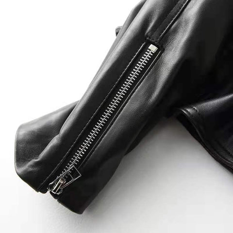 Sheepskin Small Motorcycle Jacket - Fashionner