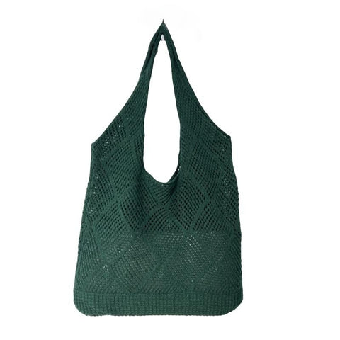 Women's Fashion Hollowed-out Shoulder Woven Bag - Fashionner