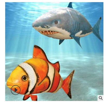 Jouets requins télécommandés Poissons nageurs dans l'air Ballons RC infrarouges gonflables Avions RC volants Jouets pour enfants