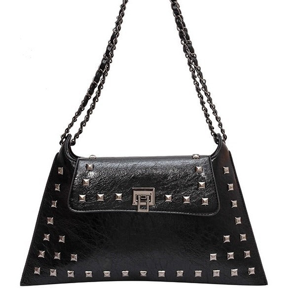 Rivet Bag Envelope Chain Crossbody - Fashionner