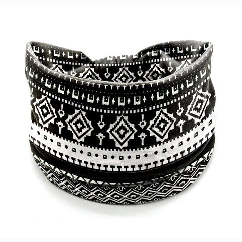 Bandeau pour cheveux avec fleurs de Datura, élastique et absorbant la transpiration, accessoires pour cheveux larges pour femmes