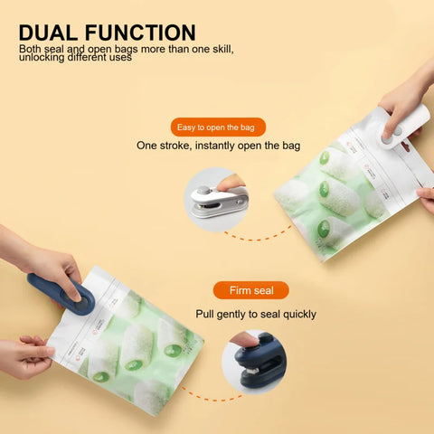 Scelleuse de sachets de chips sous vide, scelleuse thermique portable rechargeable par USB pour sacs de rangement alimentaire, gadgets de cuisine