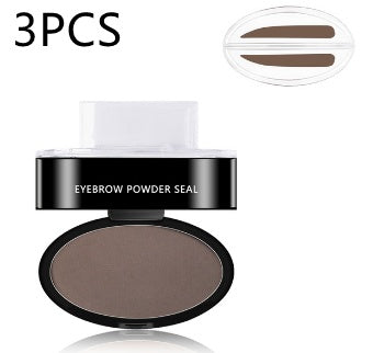 Kit Pochoir à Sourcils en Poudre Teinte Maquillage Professionnel Cosmétiques Imperméable Pochoir Rehausseur de Sourcils