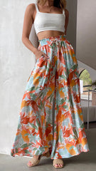 Womens Pants Wide Leg Loose Comfy Lounge Sweatpants With Pockets - Fashionner