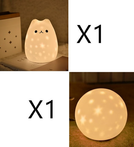 Veilleuse en silicone à projection LED
