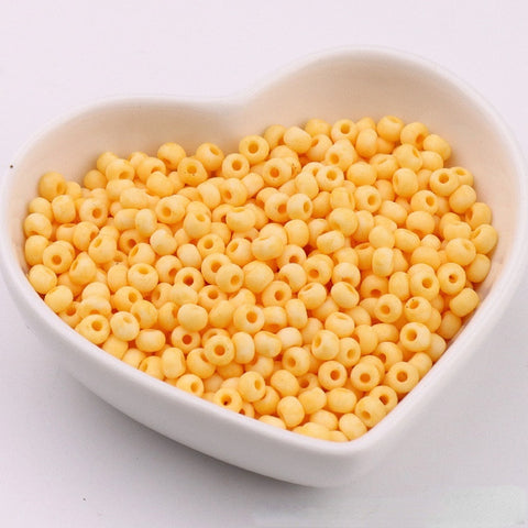 Perles de riz en verre Macaron Super Premium 4 mm