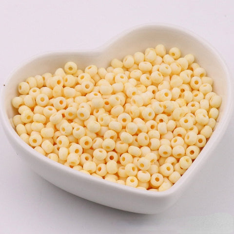Perles de riz en verre Macaron Super Premium 4 mm