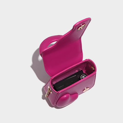Sac bandoulière croisé pour femme Chain Love à texture avancée